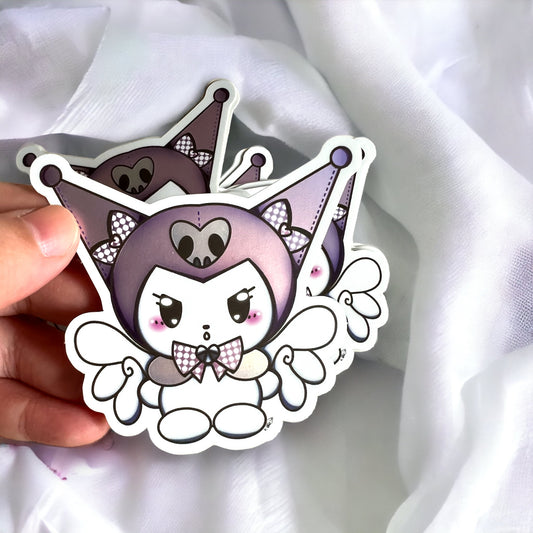 Kuromi Kuji Angel and Devil Matte Sticker